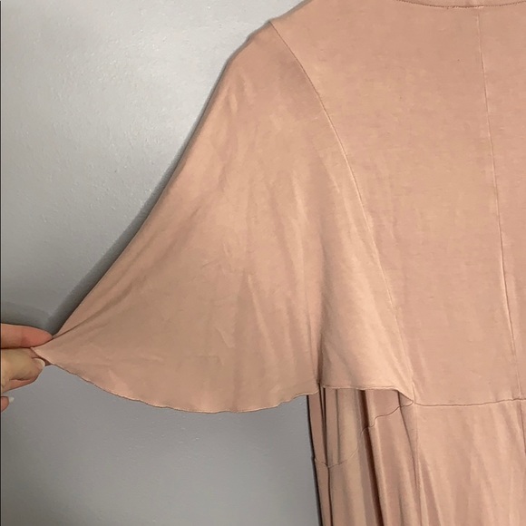 ASOS Plus Curve Pink Knit Lace Stretchy Dress 22 - Picture 10 of 11